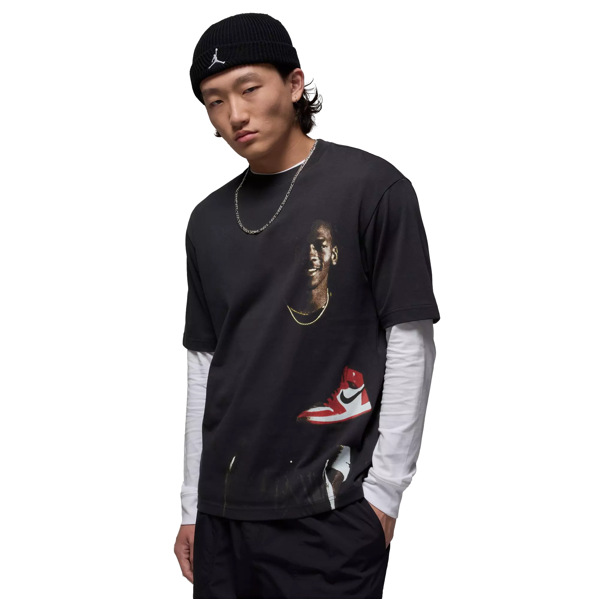 Jordan '85 J Day Men's Graphic Cotton Tee - Black